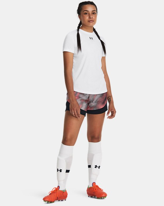 Women's UA Challenger Pro Training Short Sleeve, White, pdpMainDesktop image number 2